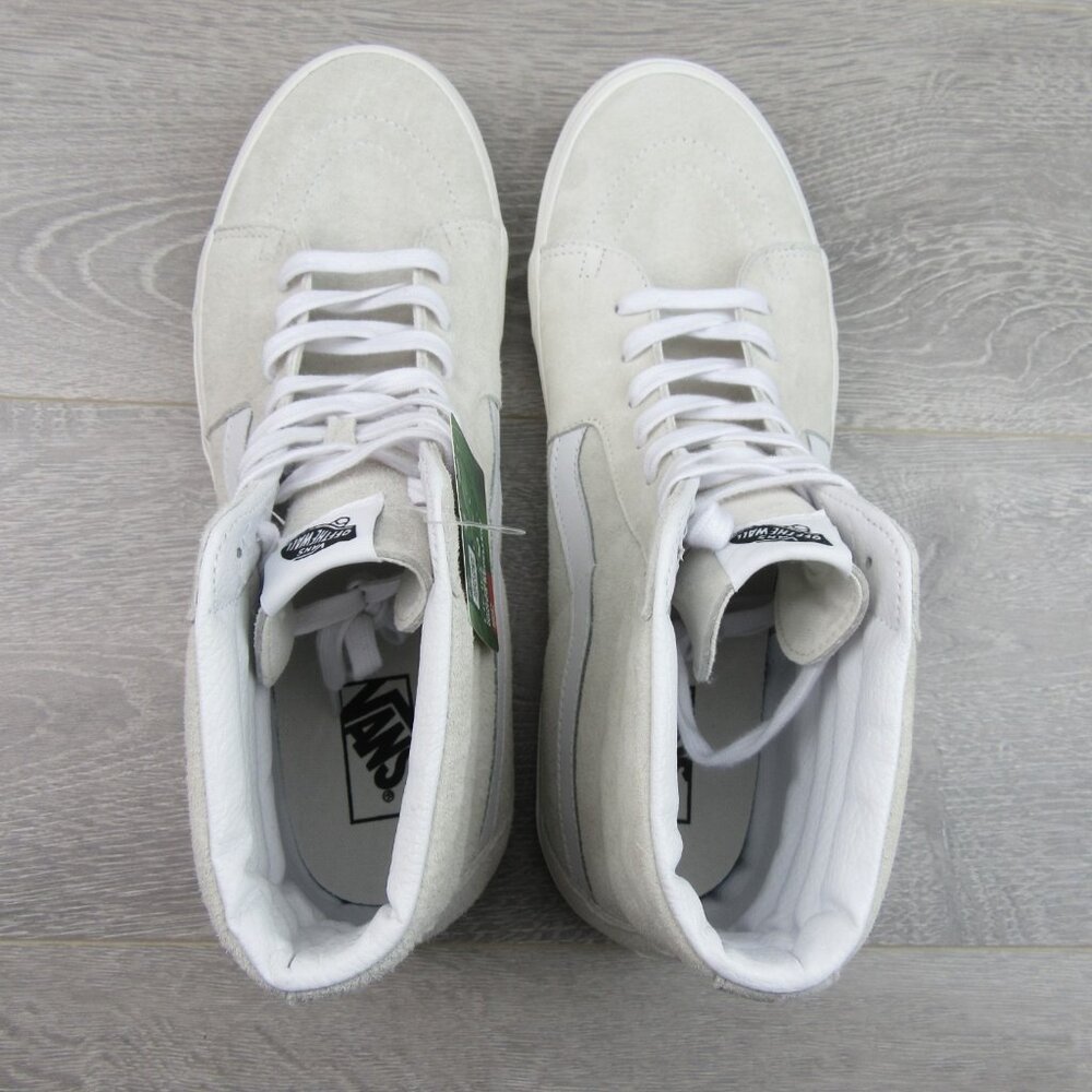 Vans Sk8-Hi Suede Sneakers Mens Size 13 Blanc De Blanc NEW - Picture 10 of 16